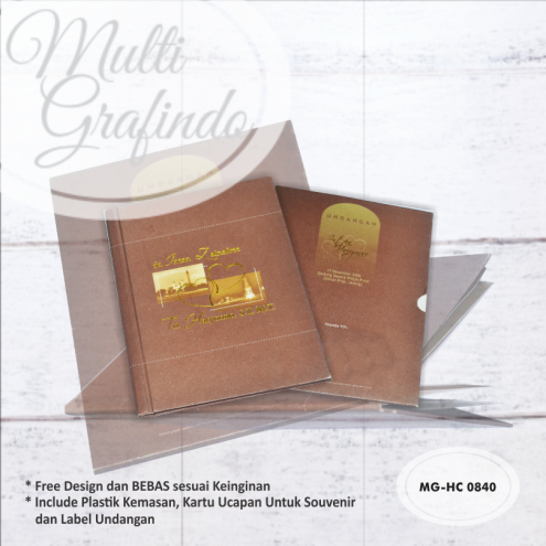 Cetak Undangan Hardcover full color 15x20cm